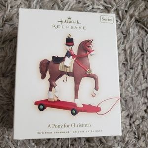 Hallmark Keepsake A Pony For Christmas Ornament 2008